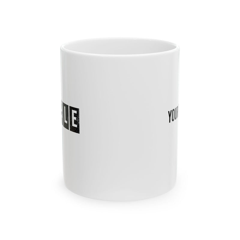 Personalized Hustle Humble Ceramic Mug 11 oz White