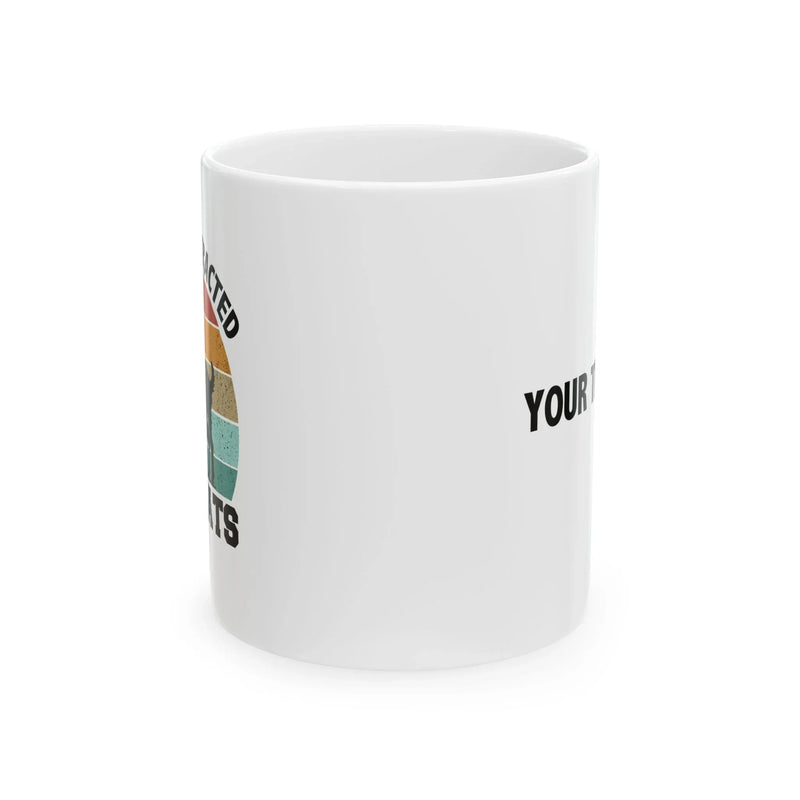 Personalized Easily Distracted By Goats Ceramic Mug 11 oz White - Panvola