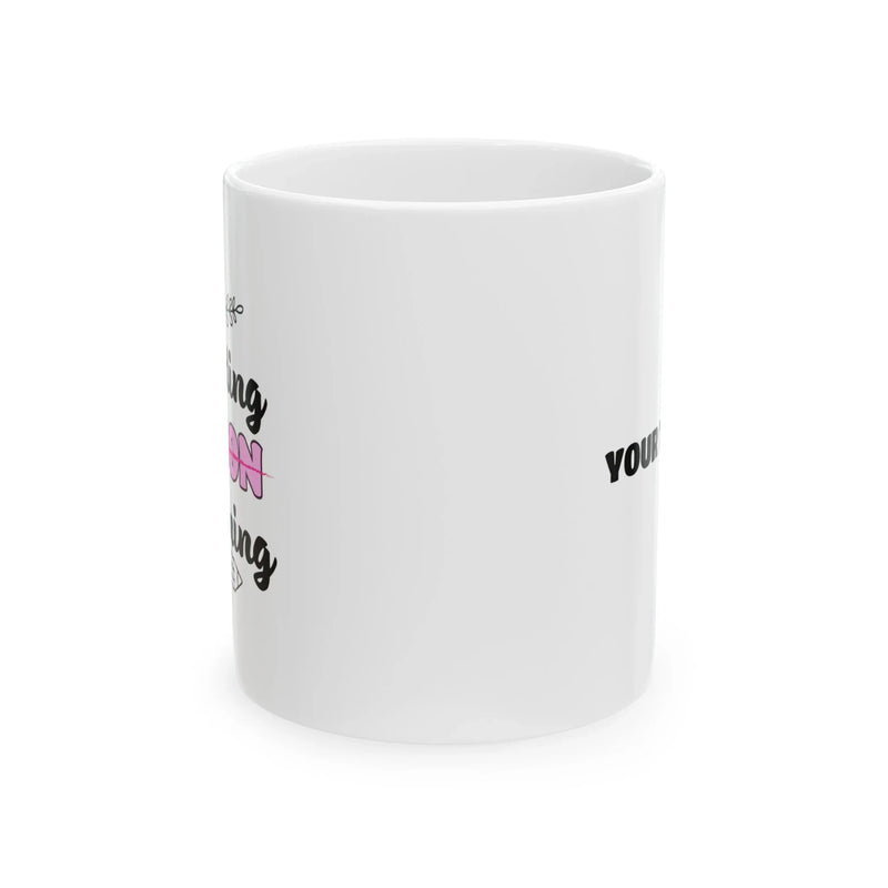 Personalized Wedding Lesson Planning Ceramic Mug 11 oz White - Panvola
