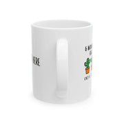 Personalized 6 Month Anniversary Cactus Ceramic Mug 11 oz White - Panvola