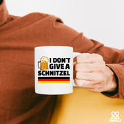 I Don't Give A Schnitzel Ceramic Mug 11 oz White.