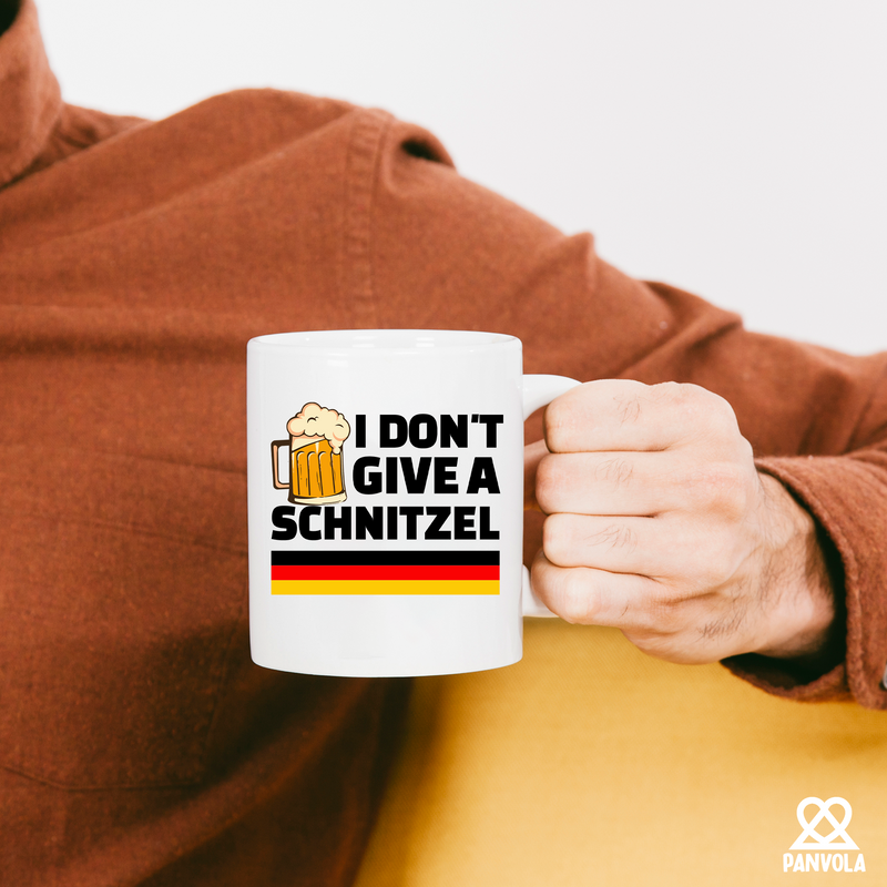 I Don't Give A Schnitzel Ceramic Mug 11 oz White.