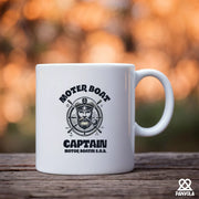 Motor Boat Captain Motor Boatin S.O.B. Ceramic Mug 11 oz White - Panvola