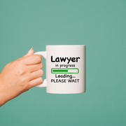 Lawyer in Progress Law Student Coffee Mug 11 oz White.
