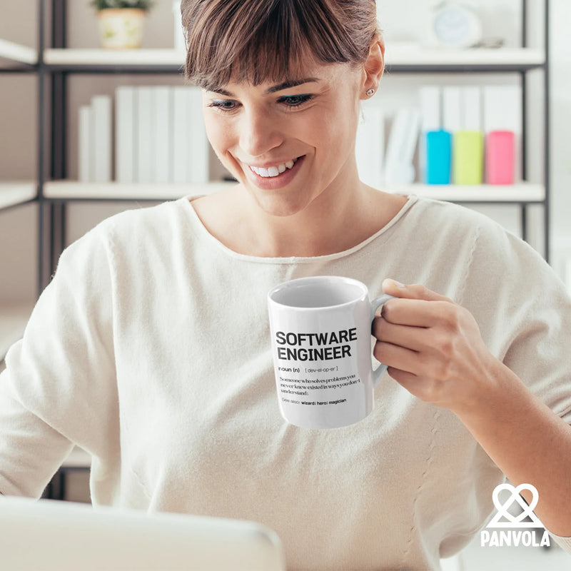 Software Engineer Definition Mug 11 oz White - Panvola