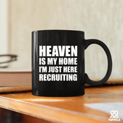 Heaven Is My Home Ceramic Mug 11 oz Black - Panvola