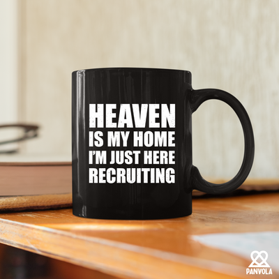 Heaven Is My Home Ceramic Mug 11 oz Black