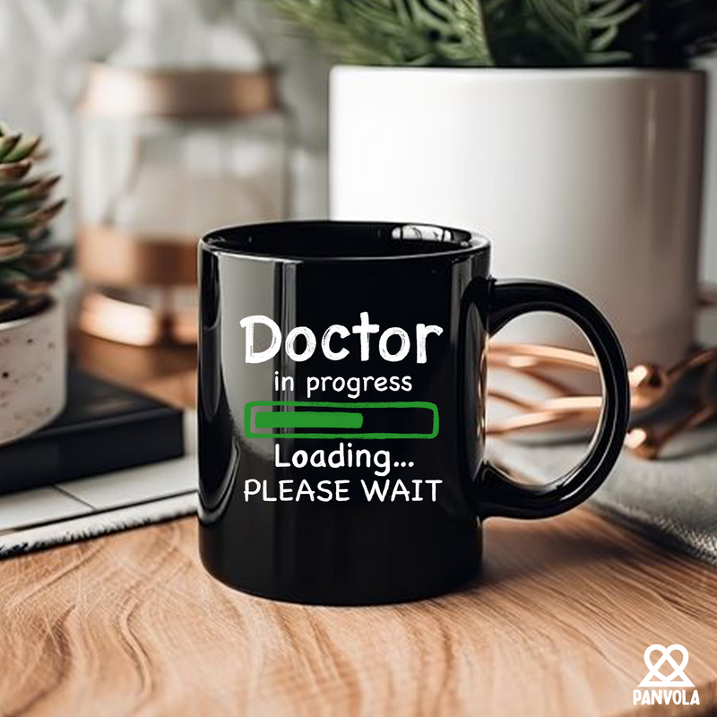 Doctor in Progress Loading Ceramic Mug 11 oz Black