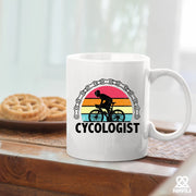 Cycologist Ceramic Mug 11 oz White - Panvola