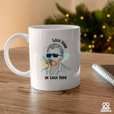 Gogh Hard Or Gogh Home Ceramic Mug 11 oz White