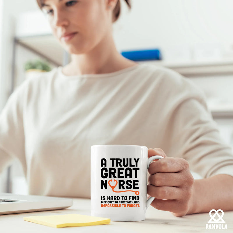A Truly Great Nurse is Hard To Find Nurses Gifts Ceramic Mug 11 oz White - Panvola