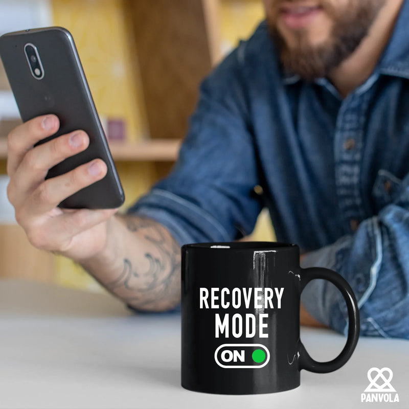 Recovery Mode On Ceramic Mug 11 oz Black - Panvola