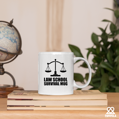 Law School Survival Mug Future Lawyer Gifts Ceramic Mug 11oz White