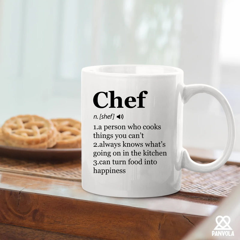 Chef Definition Mug Chef Gifts Ceramic Mug 11oz White - Panvola