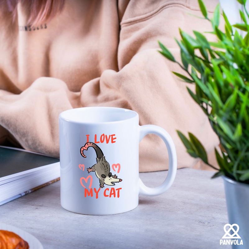 I Love My Cat  Ceramic Mug 11 oz White