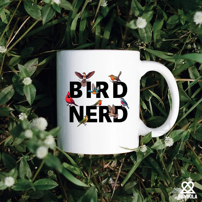 Bird Nerd Ceramic Mug 11 oz White - Panvola