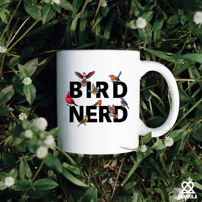 Bird Nerd Ceramic Mug 11 oz White