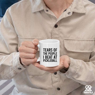 Tears of the People I Beat at Pickleball Ceramic Mug 11oz White