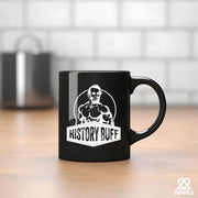 History Buff Ceramic Mug 11 oz Black - Panvola