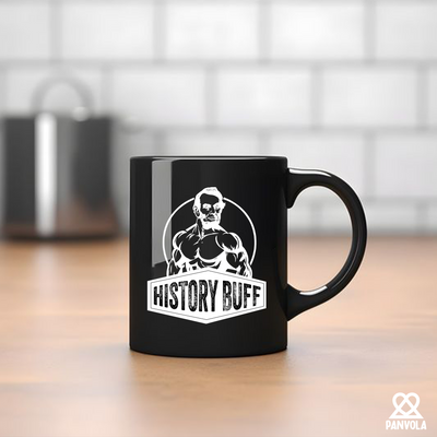 History Buff Ceramic Mug 11 oz Black