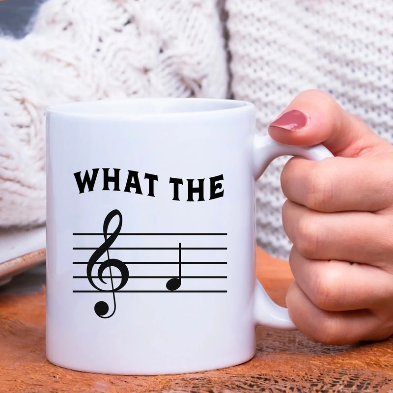 What the F Ceramic Mug 11 oz White - Panvola