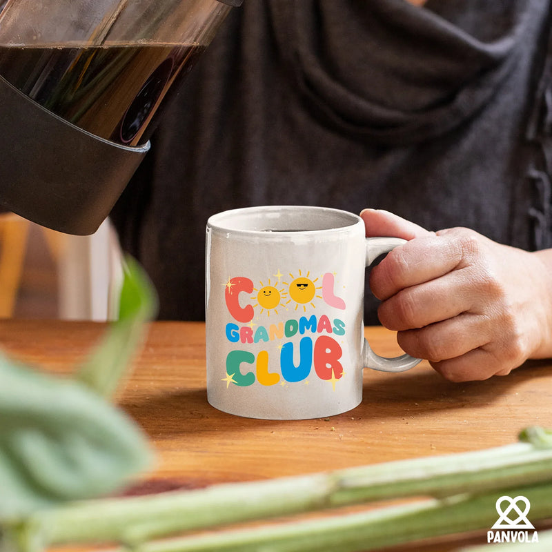 Cool Grandma Club Ceramic Mug 11 oz White - Panvola