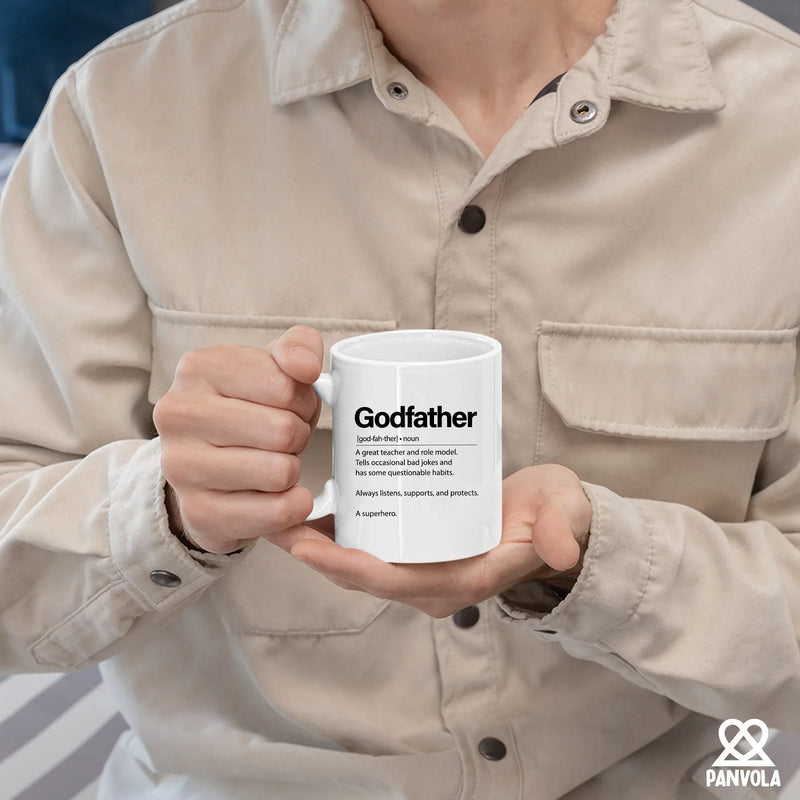 Godfather Definition Mug 11 oz White - Panvola