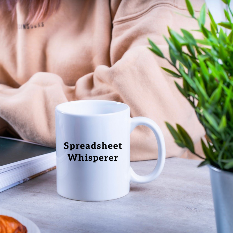 Spreadsheet Whisperer Ceramic Mug 11 oz White