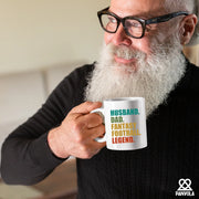 Husband Dad Fantasy Football Legend Ceramic Mug 11 oz White - Panvola