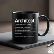 Architect Definition Ceramic Mug 11 oz Black - Panvola