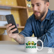 Avocato Ceramic Mug 11 oz White - Panvola