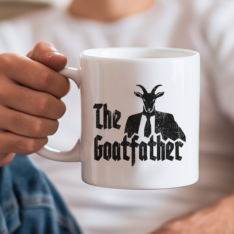 The Goatfather Ceramic Mug 11 oz White