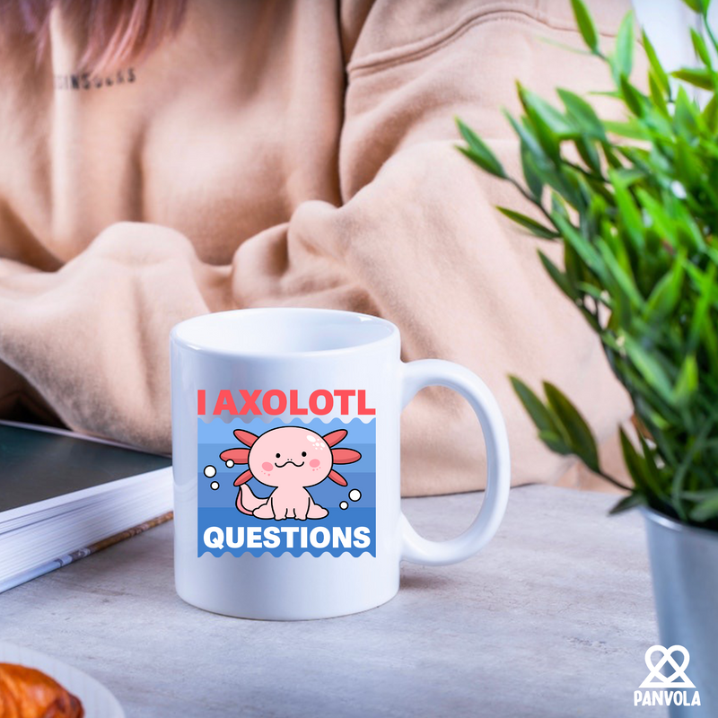 I Axolotl Questions Ceramic Mug 11 oz White