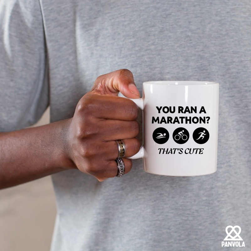 You Ran A Marathon? That’s Cute Ceramic Mug 11 oz White