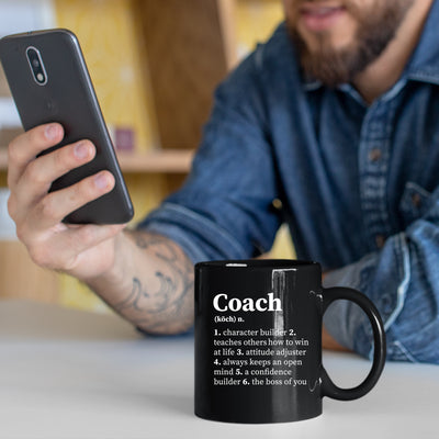 Coach Definition Mug 11 oz Black