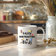 Easily Distracted By Birds Ceramic Mug 11 oz White - Panvola