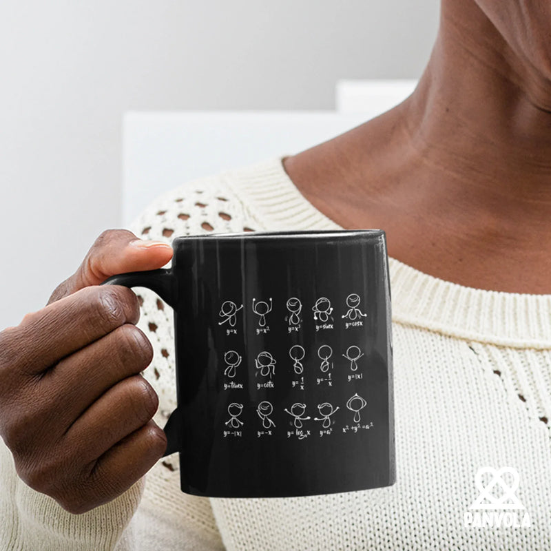 Algebra Dance Math Gifts Ceramic Mug 11 oz Black - Panvola