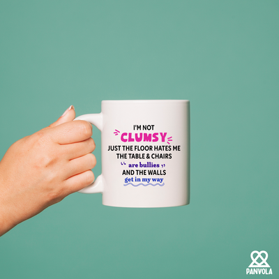 I'm Not Clumsy Ceramic Mug 11 oz White