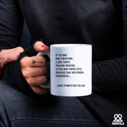 9 Years 108 Months 3285 Days Ceramic Mug 11 oz White - Panvola