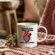 Original Body Rebuilt Engine Ceramic Mug 11 oz White - Panvola