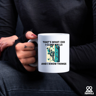 I Climb Walls And I Know Things Ceramic Mug 11 oz White