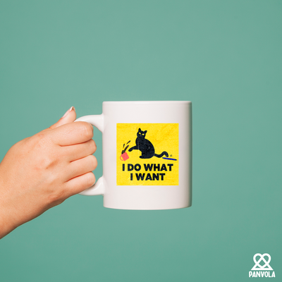 I Do What I Want Ceramic Mug 11 oz White