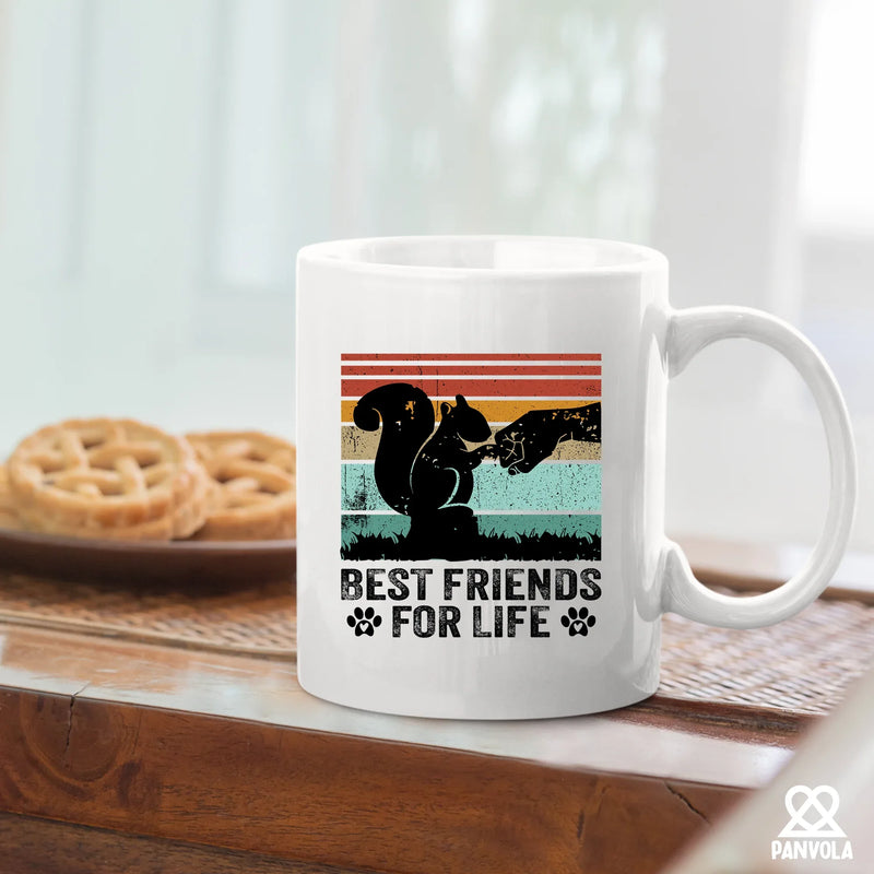 Best Friends For Life Ceramic Mug 11 oz White - Panvola