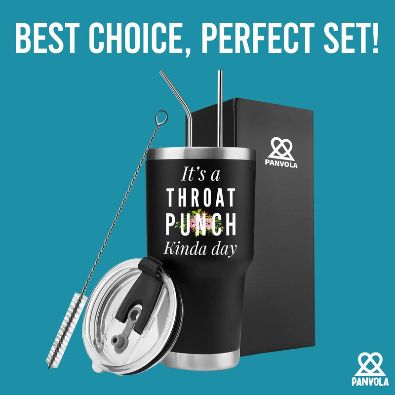 It's A Throat Punch Kinda Day Vacuum Insulated Tumbler - Panvola