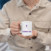 I Purple You Ceramic Mug 11 oz White - Panvola