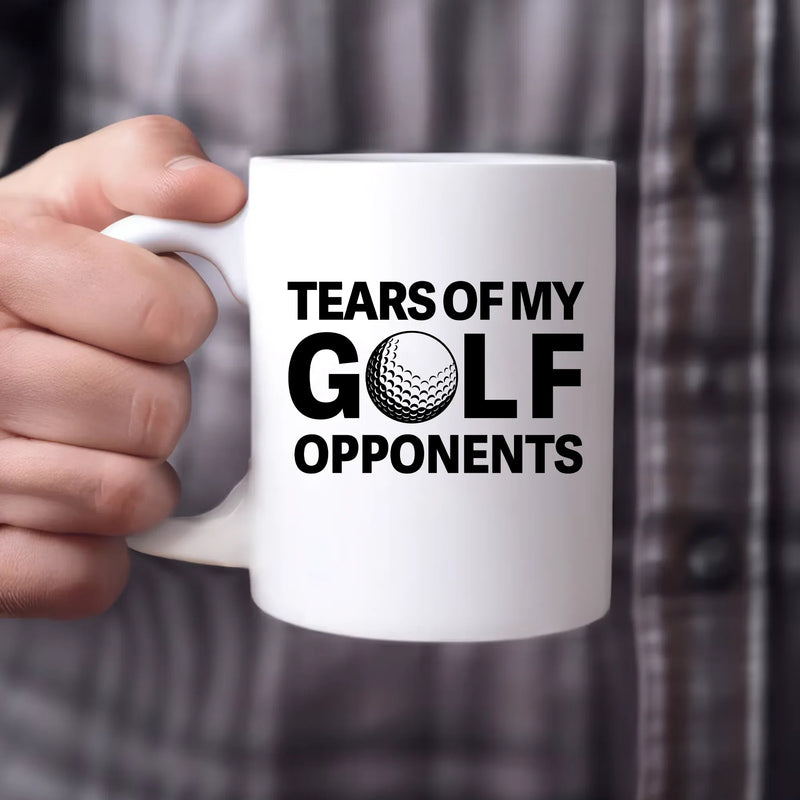 Tears of My Golf Opponents Ceramic Mug 11 oz White - Panvola
