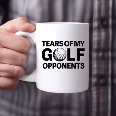 Tears of My Golf Opponents Ceramic Mug 11 oz White