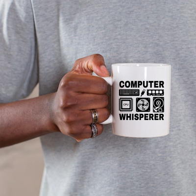 Computer Whisperer Ceramic Mug 11 oz White