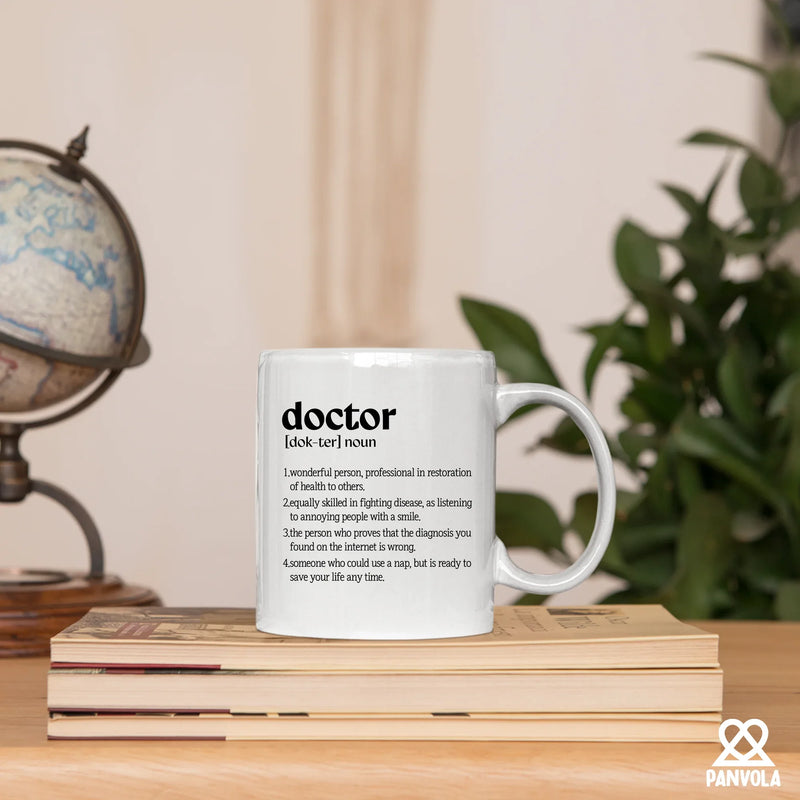 Doctor Definition Ceramic Mug 11 oz Whte - Panvola