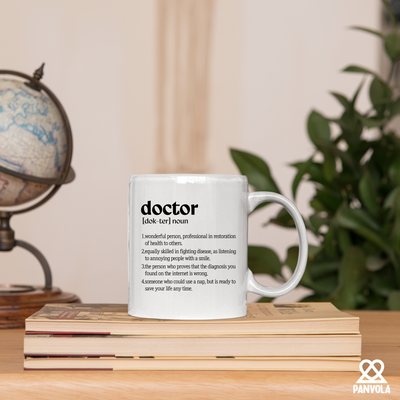 Doctor Definition Ceramic Mug 11 oz Whte